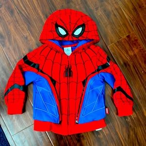 Disney Marvel hoodie zip up sweater size 4